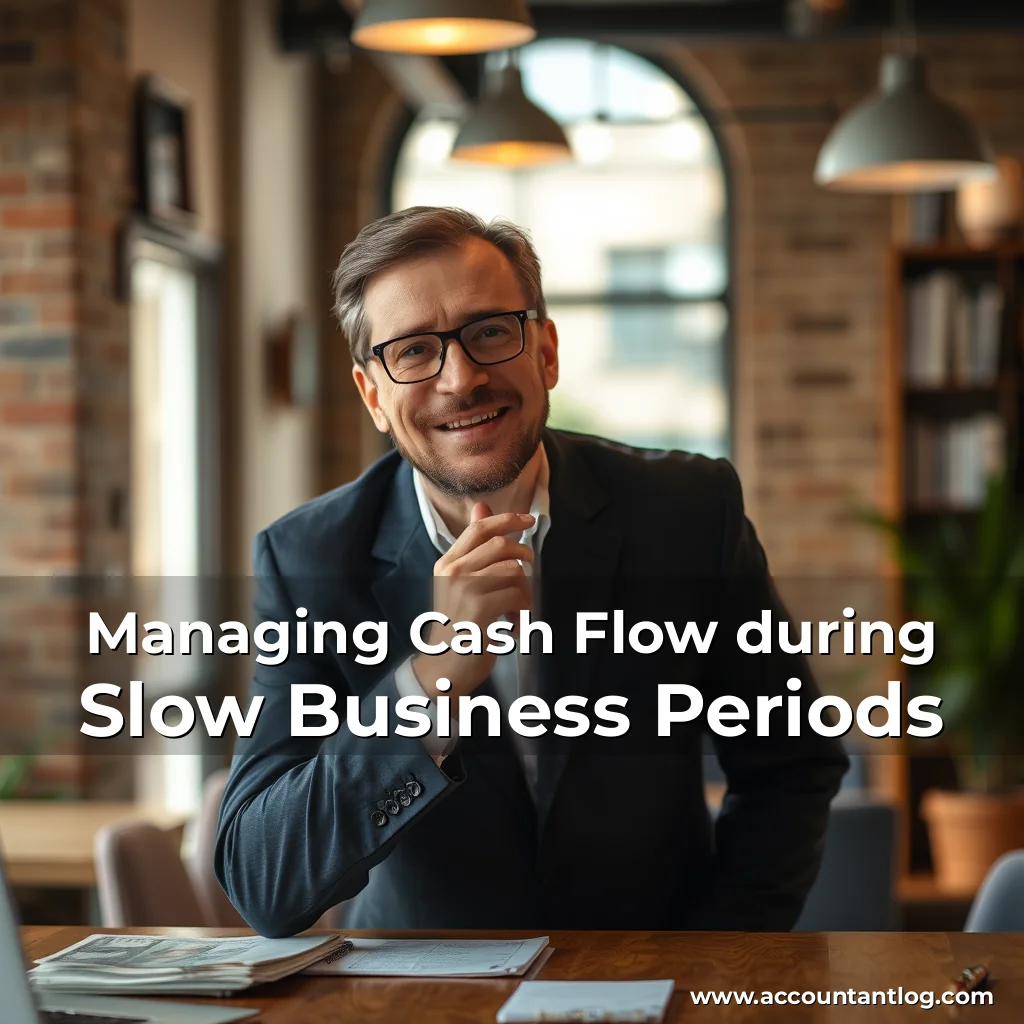 Artistic representation for Managing Cash Flow during Slow Business Periods