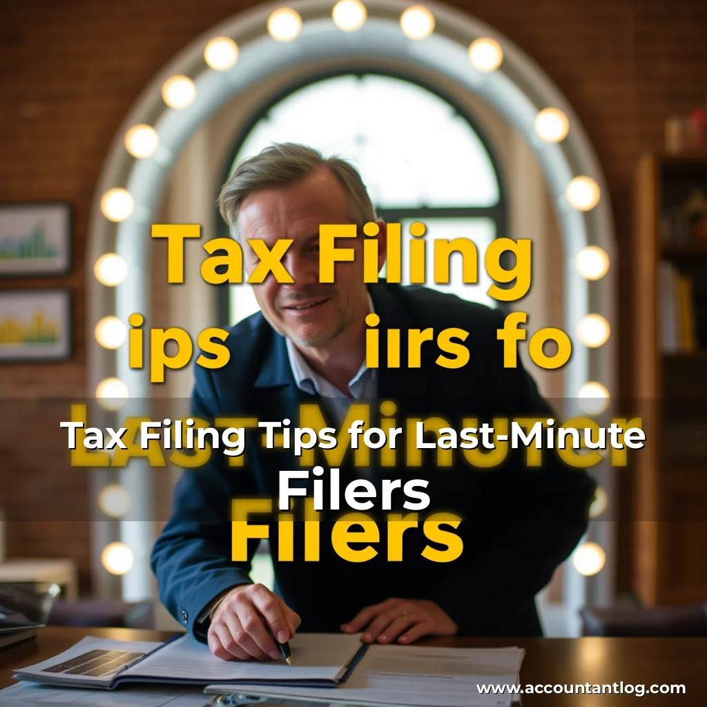 Artistic representation for Tax Filing Tips for Last-Minute Filers