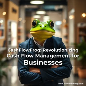 Artistic representation for CashFlowFrog: Revolutionizing Cash Flow Management for Businesses