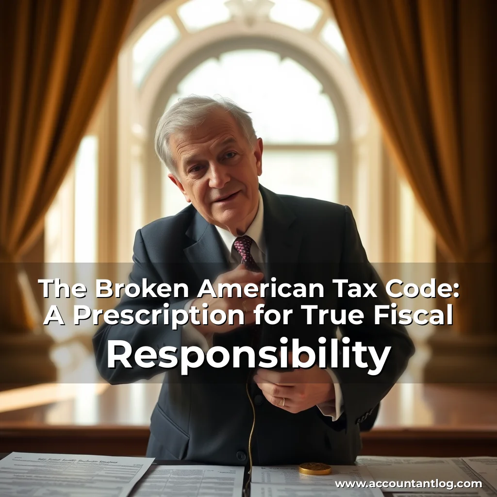 Artistic representation for The Broken American Tax Code: A Prescription for True Fiscal Responsibility