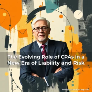 Artistic representation for The Evolving Role of CPAs in a New Era of Liability and Risk