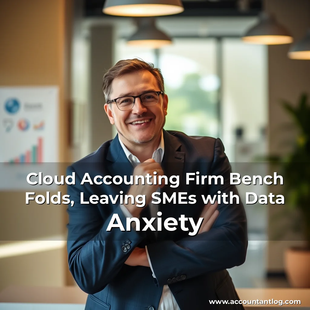 Artistic representation for Cloud Accounting Firm Bench Folds, Leaving SMEs with Data Anxiety