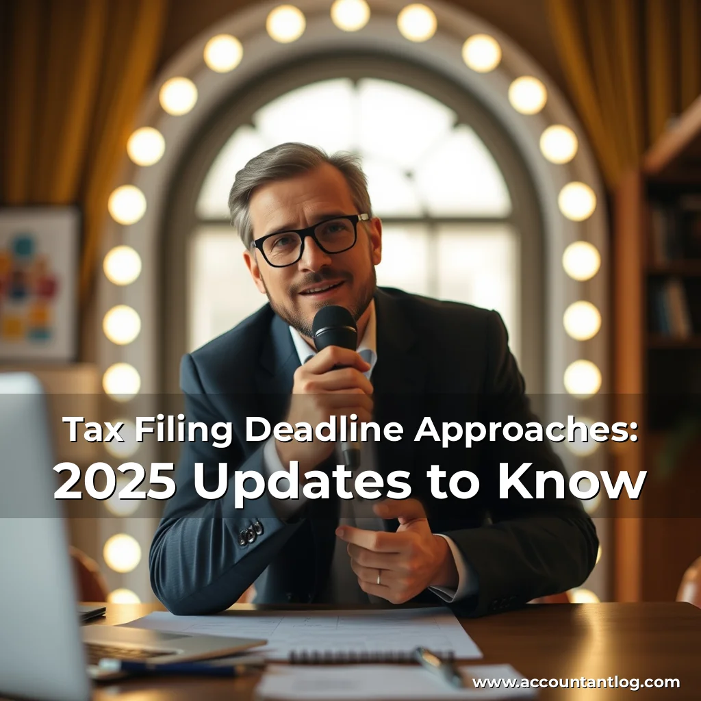 Artistic representation for Tax Filing Deadline Approaches: 2025 Updates to Know