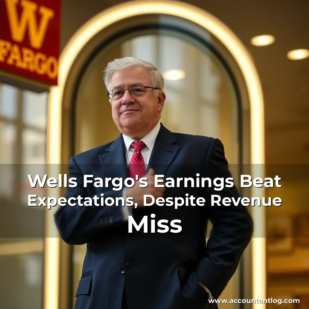 Artistic representation for Wells Fargo's Earnings Beat Expectations, Despite Revenue Miss