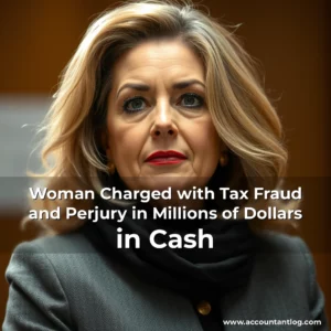 Artistic representation for Woman Charged with Tax Fraud and Perjury in Millions of Dollars in Cash