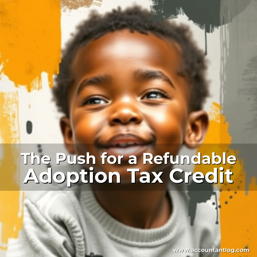 Artistic representation for The Push for a Refundable Adoption Tax Credit