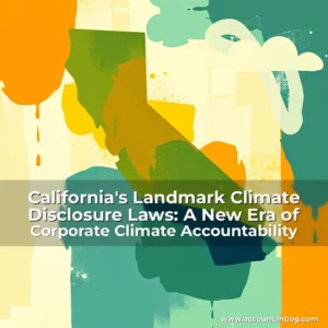 Artistic representation for California's Landmark Climate Disclosure Laws: A New Era of Corporate Climate Accountability