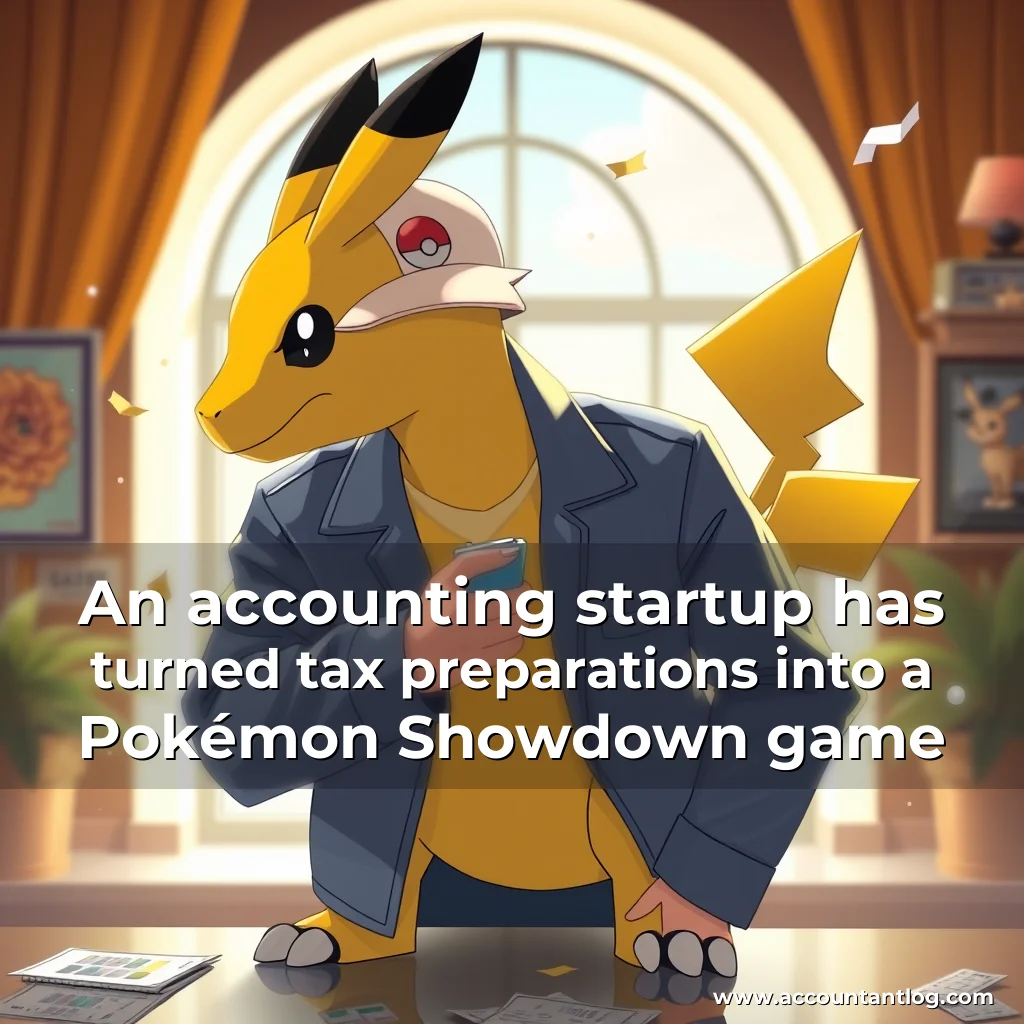 Artistic representation for An accounting startup has turned tax preparations into a Pokémon Showdown game