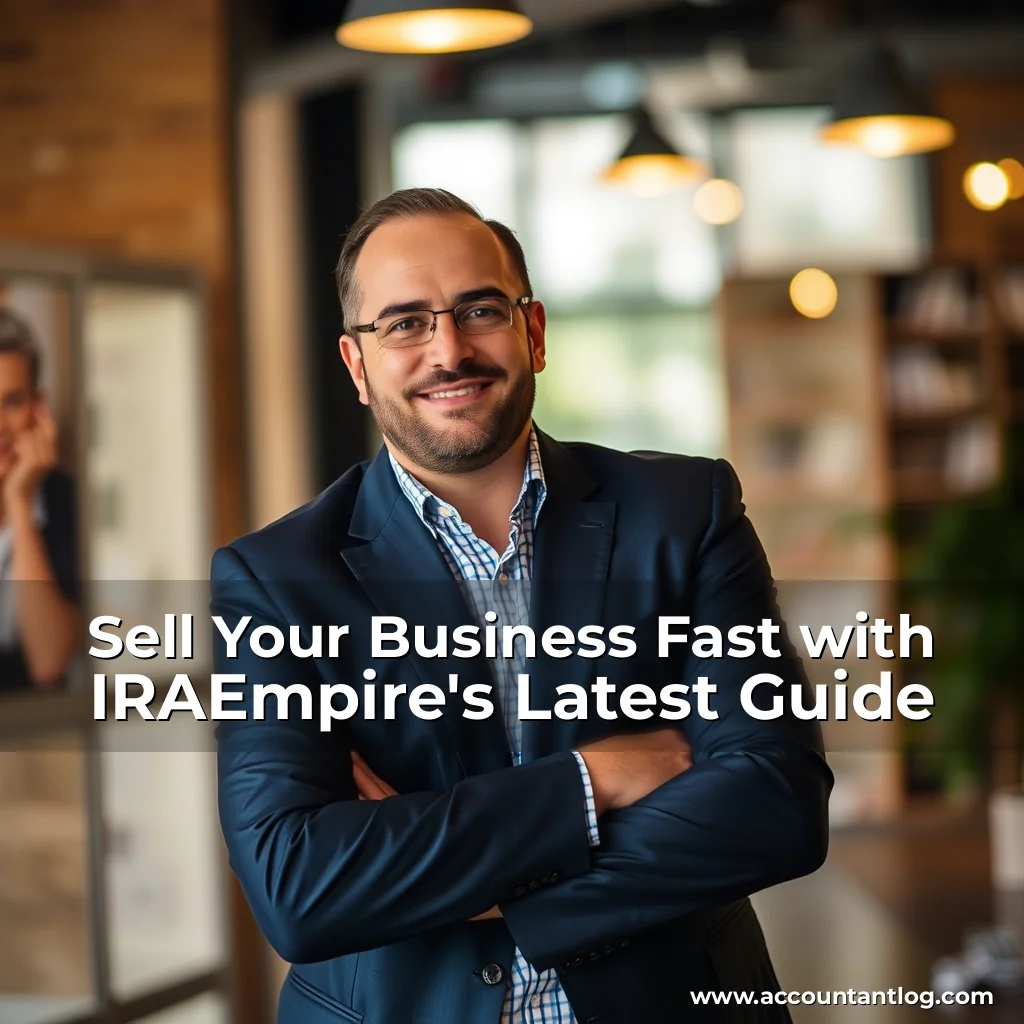 Artistic representation for Sell Your Business Fast with IRAEmpire's Latest Guide