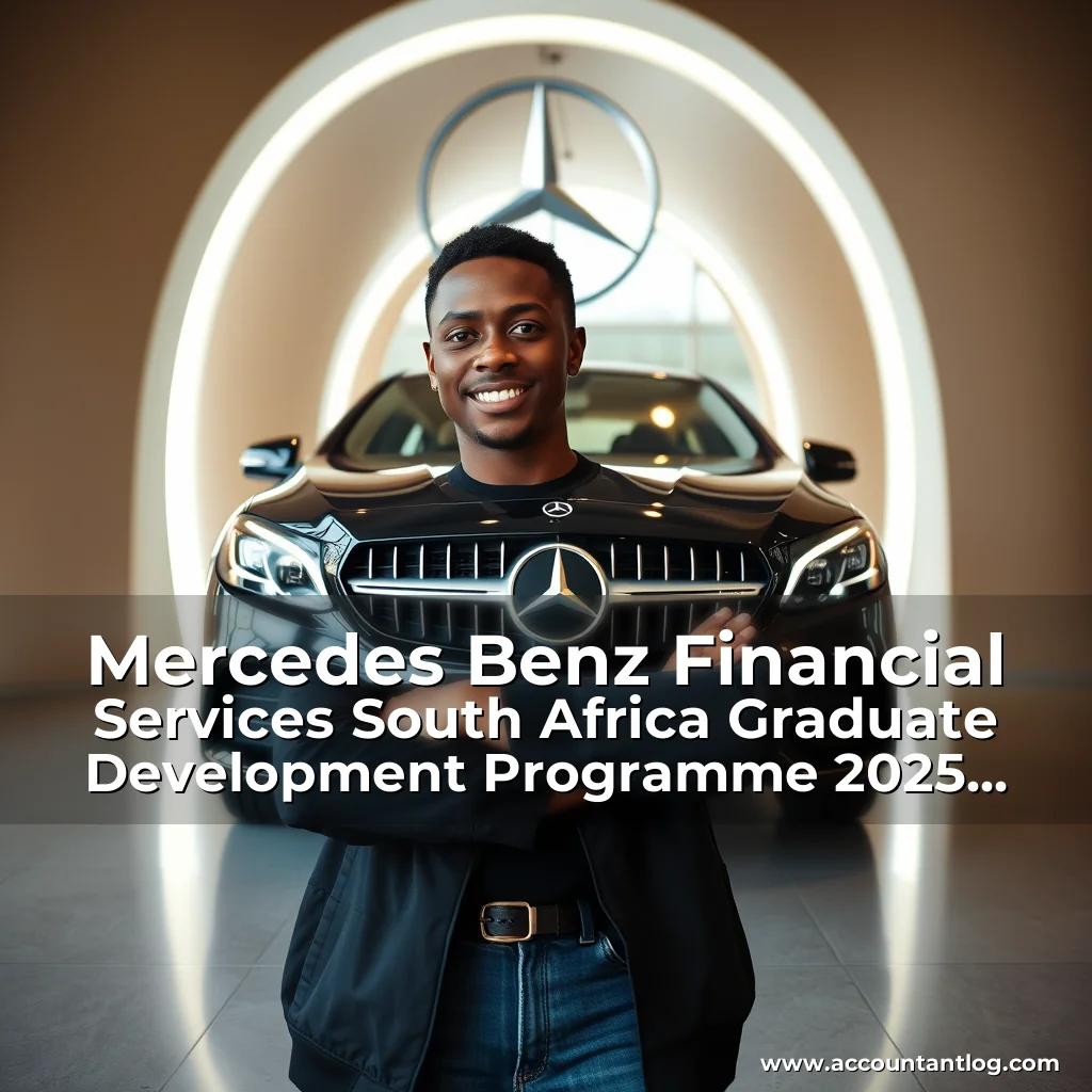 Artistic representation for Mercedes Benz Financial Services South Africa Graduate Development Programme 2025 for young South Africans 24 month learnership Opportunities For Africans