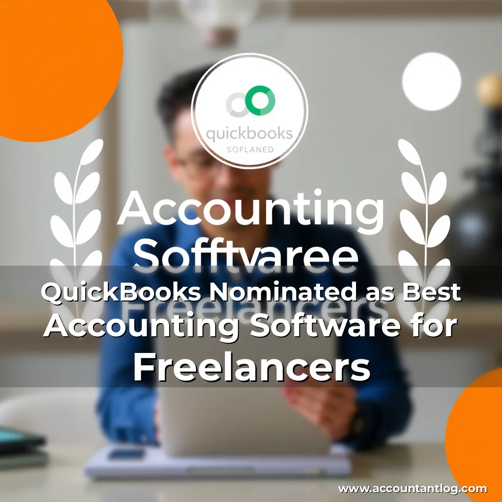 Artistic representation for QuickBooks Nominated as Best Accounting Software for Freelancers