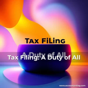 Artistic representation for Tax Filing: A Duty of All