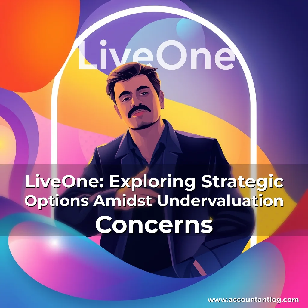 Artistic representation for LiveOne: Exploring Strategic Options Amidst Undervaluation Concerns