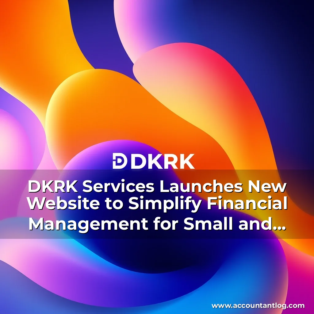 Artistic representation for DKRK Services Launches New Website to Simplify Financial Management for Small and Medium-Sized Businesses