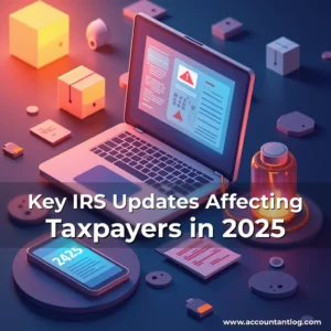 Artistic representation for Key IRS Updates Affecting Taxpayers in 2025
