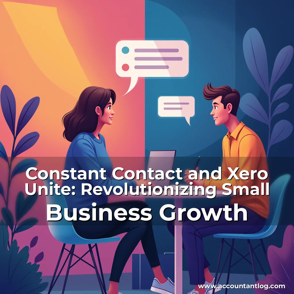 Artistic representation for Constant Contact and Xero Unite: Revolutionizing Small Business Growth