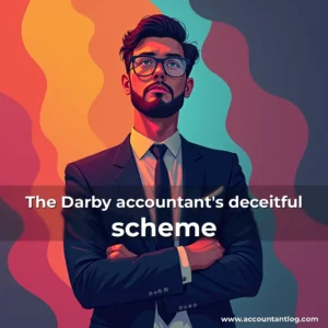Artistic representation for The Darby accountant's deceitful scheme