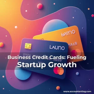 Artistic representation for Business Credit Cards: Fueling Startup Growth