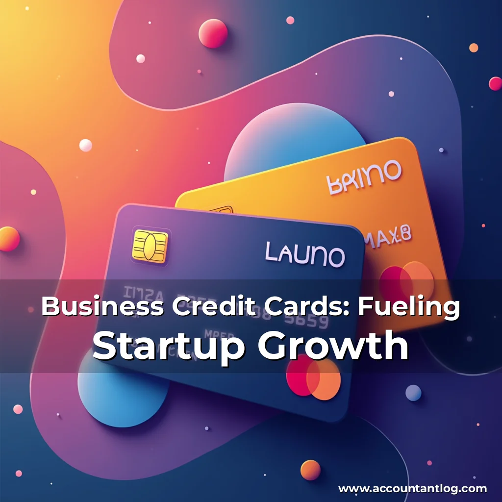 Artistic representation for Business Credit Cards: Fueling Startup Growth