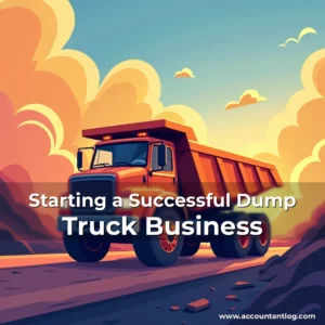 Artistic representation for Starting a Successful Dump Truck Business