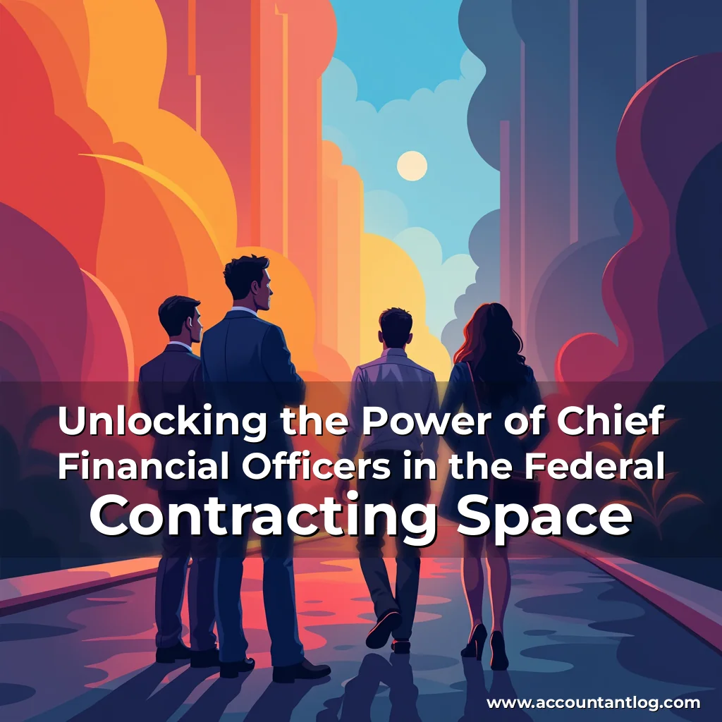 Artistic representation for Unlocking the Power of Chief Financial Officers in the Federal Contracting Space