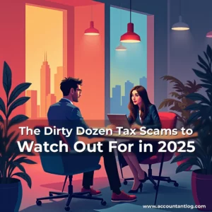 Artistic representation for The Dirty Dozen Tax Scams to Watch Out For in 2025