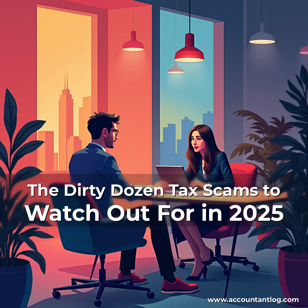 Artistic representation for The Dirty Dozen Tax Scams to Watch Out For in 2025