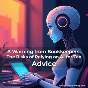 Artistic representation for A Warning from Bookkeepers: The Risks of Relying on AI for Tax Advice