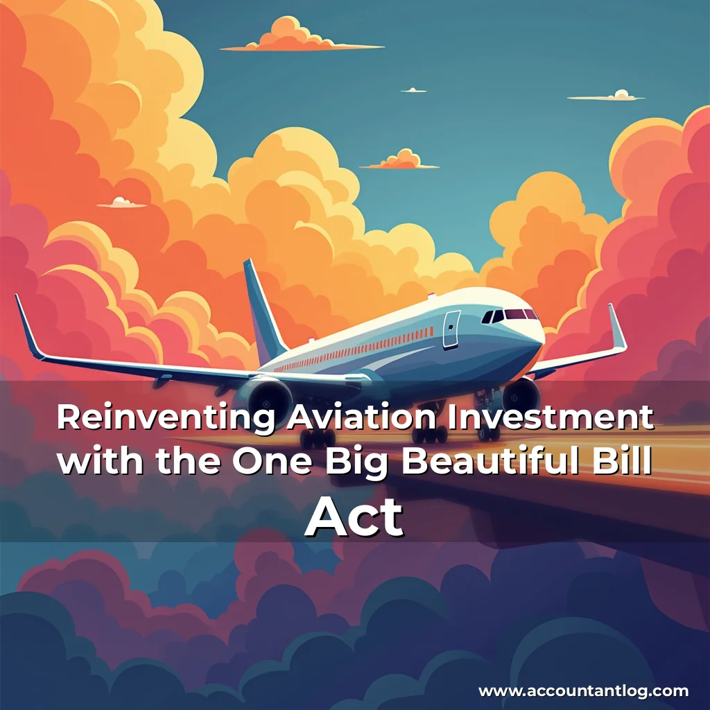 Artistic representation for Reinventing Aviation Investment with the One Big Beautiful Bill Act
