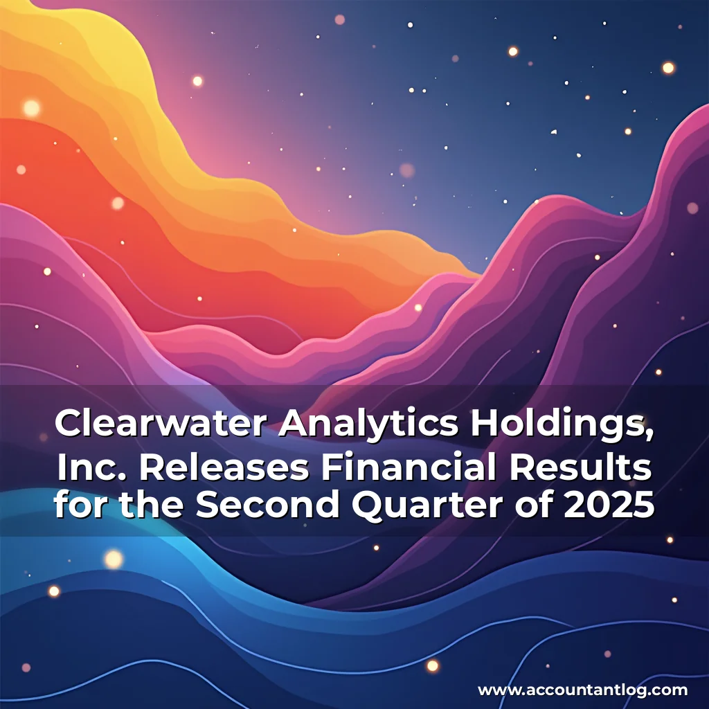 Artistic representation for Clearwater Analytics Holdings, Inc. Releases Financial Results for the Second Quarter of 2025