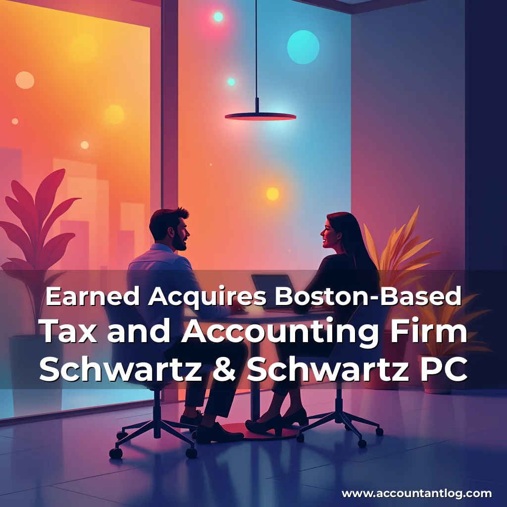 Artistic representation for Earned Acquires Boston-Based Tax and Accounting Firm Schwartz & Schwartz PC