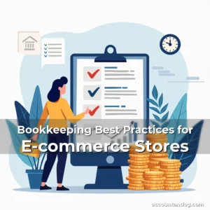 Artistic representation for Bookkeeping Best Practices for E-commerce Stores