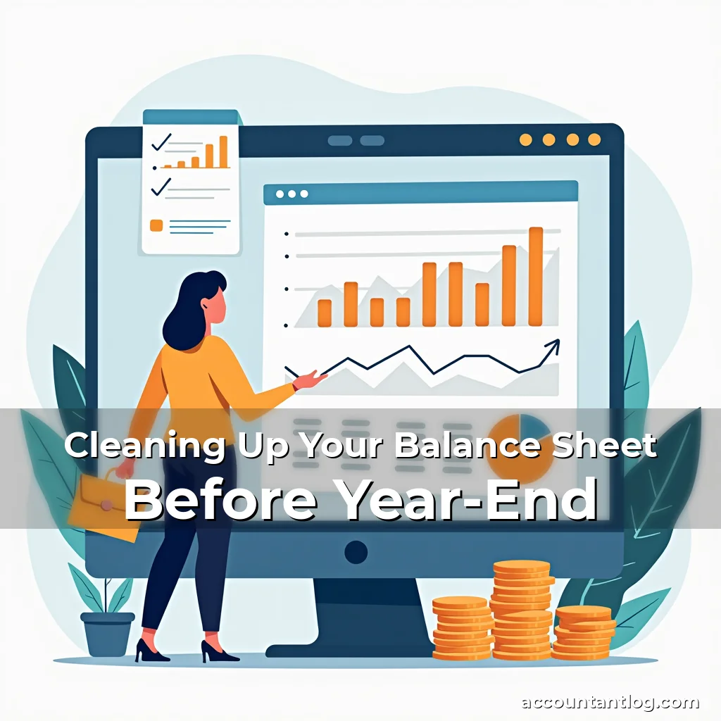 Artistic representation for Cleaning Up Your Balance Sheet Before Year-End