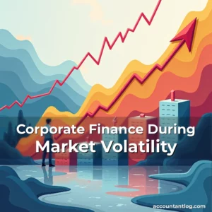 Artistic representation for Corporate Finance During Market Volatility