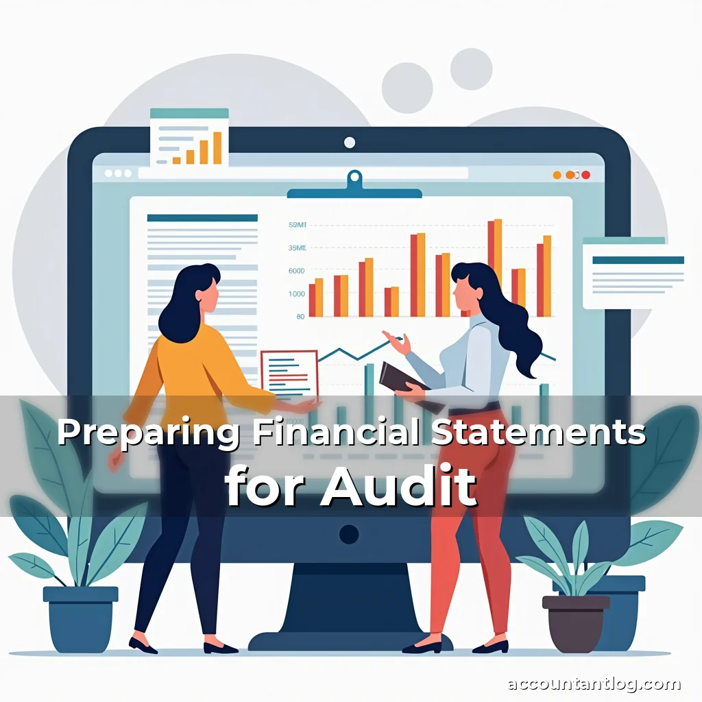Artistic representation for Preparing Financial Statements for Audit
