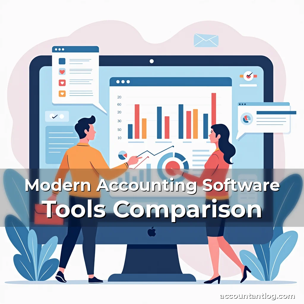Artistic representation for Modern Accounting Software Tools Comparison