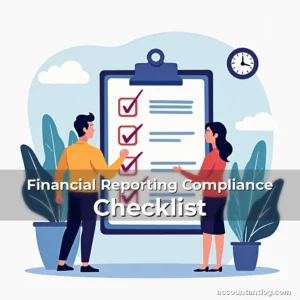 Artistic representation for Financial Reporting Compliance Checklist