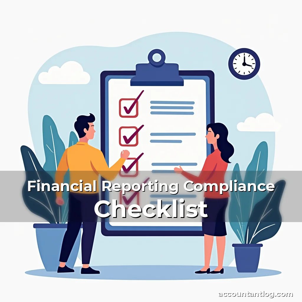 Artistic representation for Financial Reporting Compliance Checklist