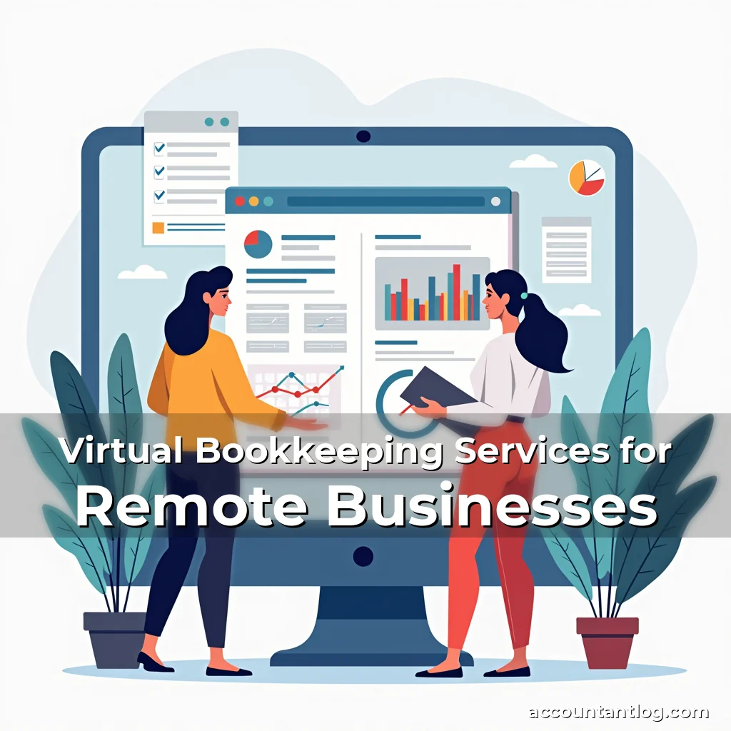 Artistic representation for Virtual Bookkeeping Services for Remote Businesses