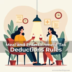 Artistic representation for Meal and Entertainment Tax Deductions Rules