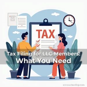 Artistic representation for Tax Filing for LLC Members: What You Need