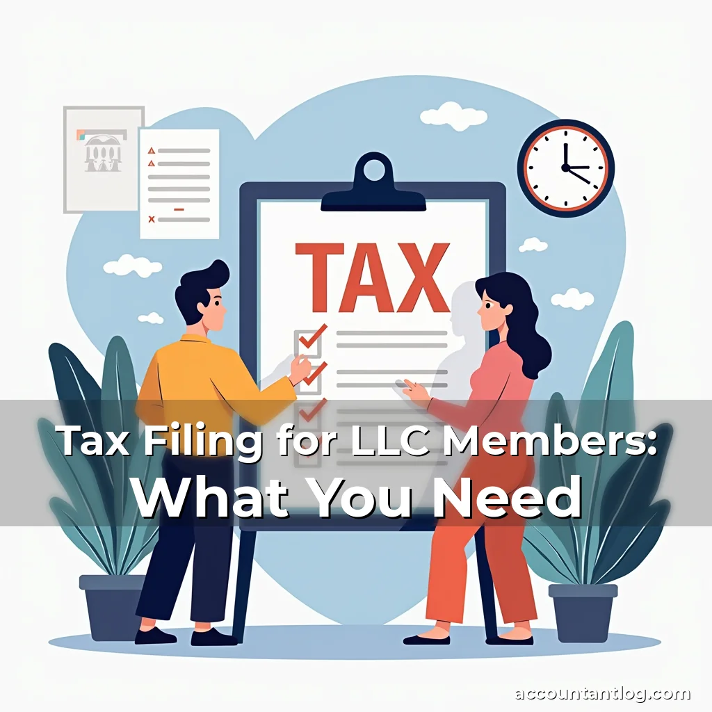 Artistic representation for Tax Filing for LLC Members: What You Need
