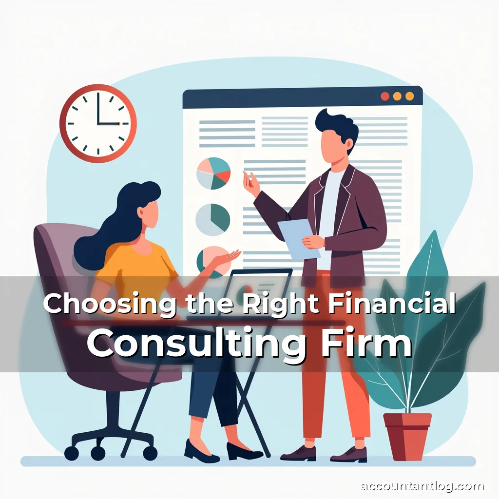 Artistic representation for Choosing the Right Financial Consulting Firm