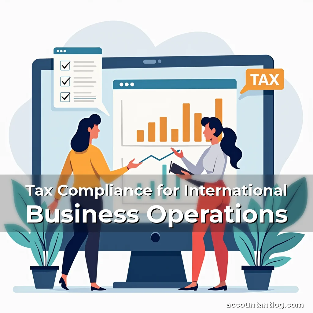 Artistic representation for Tax Compliance for International Business Operations