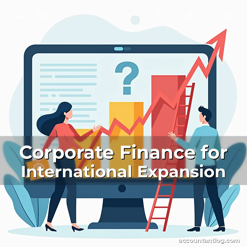 Artistic representation for Corporate Finance for International Expansion