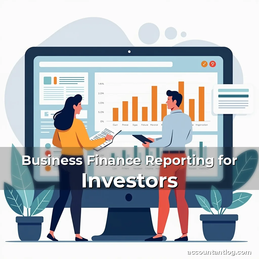 Artistic representation for Business Finance Reporting for Investors