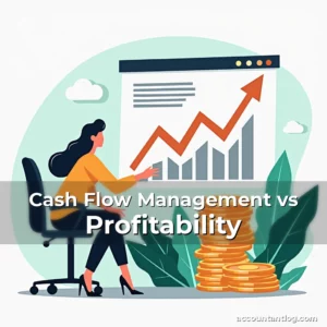 Artistic representation for Cash Flow Management vs Profitability