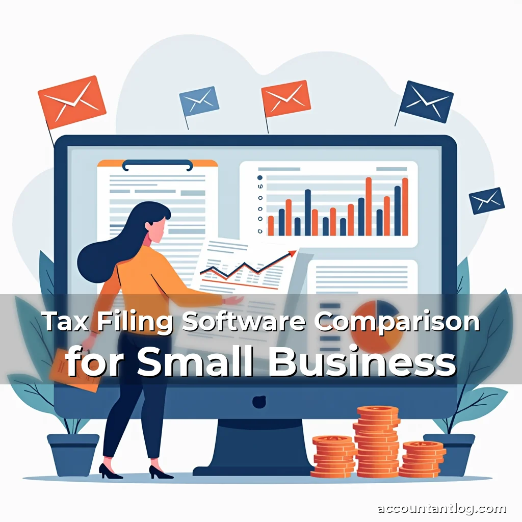 Artistic representation for Tax Filing Software Comparison for Small Business
