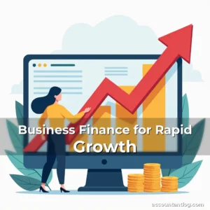 Artistic representation for Business Finance for Rapid Growth