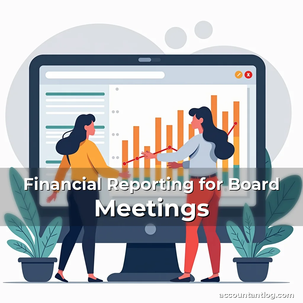 Artistic representation for Financial Reporting for Board Meetings